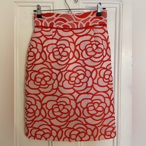 Antonio Melani pink floral skirt, size 0